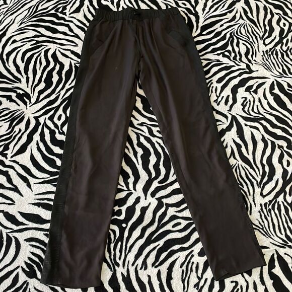 BCBGeneration black cheetah print trouser skinny straight dress pants size xxs - Picture 3 of 10